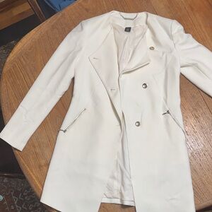 White House Black Market Cream Blazer